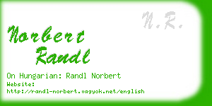 norbert randl business card
